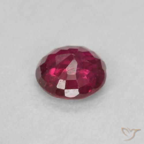 Rubi vermelho médio Natural 0.21ct, Redondo, VS