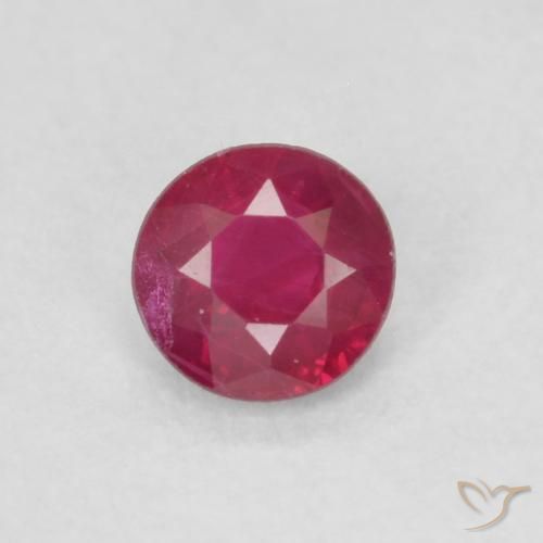 0.21ct Natural Jam Red Rubi, Redondo, VS