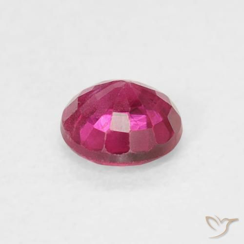 Rubi Vermelho rosado Natural 0.27ct, Redondo, SI-I1
