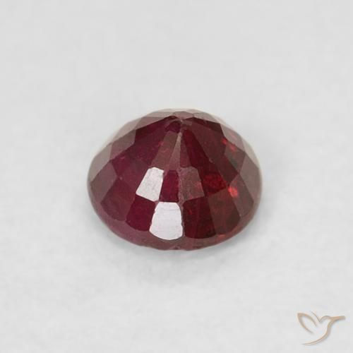 Rubi Vermelho escuro Natural 0.29ct, Redondo, SI-I1