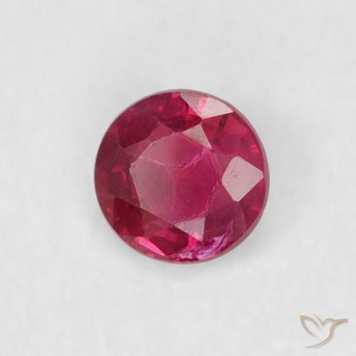 Rubi Medium Dark-Red Natural 0.18ct, Redondo, SI