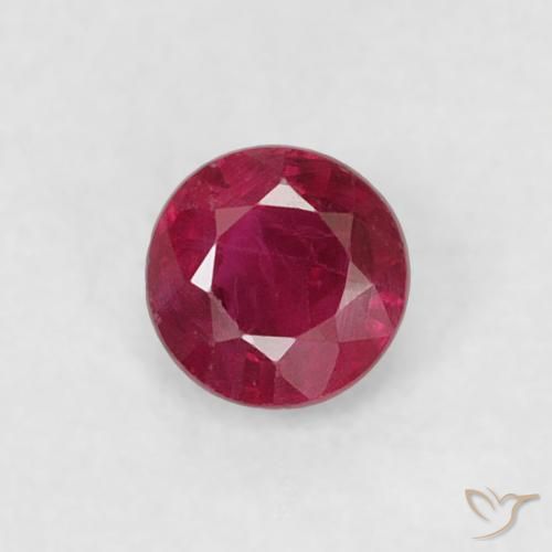 0.20ct Natural Medium Dark-Red Rubi, Redondo, VS