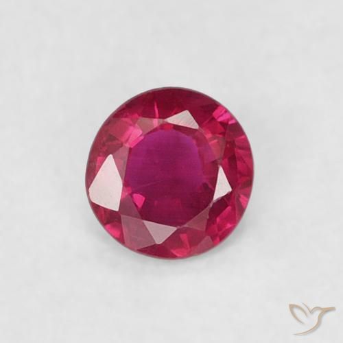 0.19ct Natural Vermelho rosado Rubi, Redondo, VS