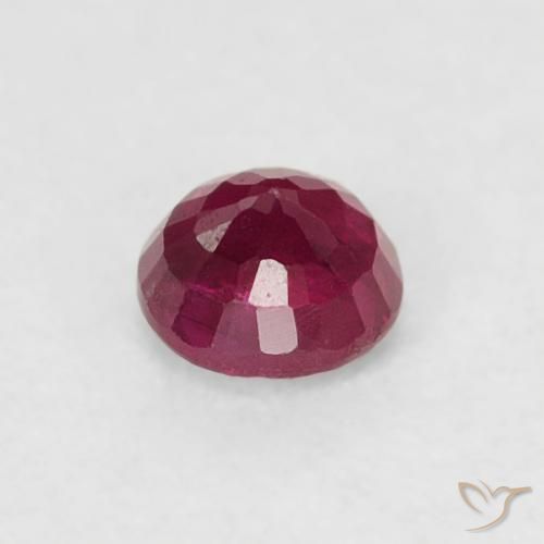 Rubi Vermelho escuro Natural 0.23ct, Redondo, VS