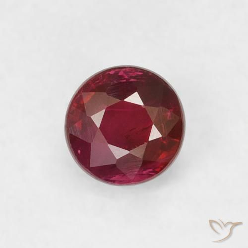 0.36ct Natural Vermelho escuro Rubi, Redondo, VS