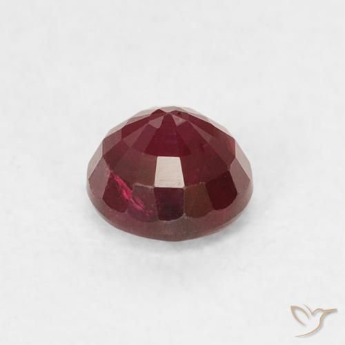Rubi Vermelho escuro Natural 0.36ct, Redondo, VS