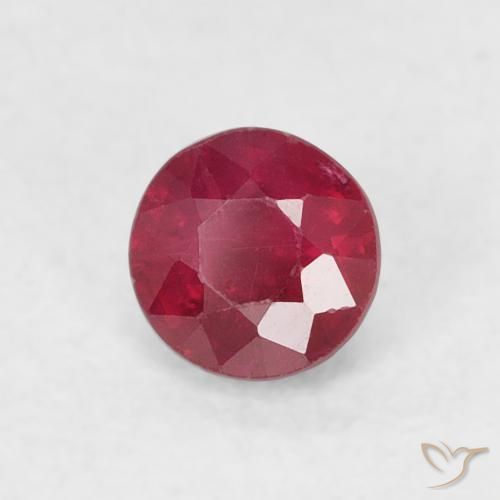 Rubi Carmesim Profundo Natural 0.30ct, Redondo, SI-I1