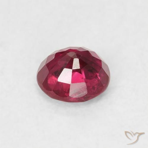 Rubi Vermelho escuro Natural 0.26ct, Redondo, SI-I1