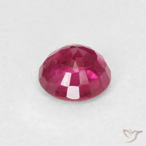 Rubi Luz vermelha Natural 0.28ct, Redondo, SI-I1