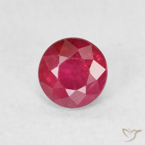 0.33ct Natural Carmesim Profundo Rubi, Redondo, SI-I1