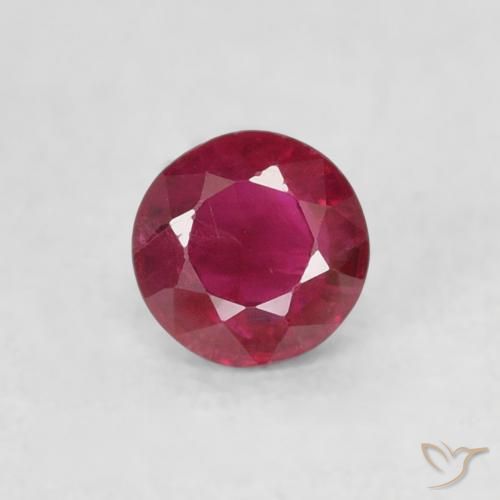 0.29ct Natural Jam Red Rubi, Redondo, SI-I1, Photo A