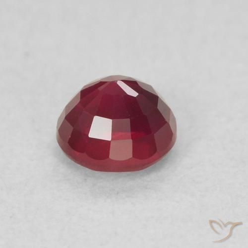 Rubi Vermelho escuro Natural 0.33ct, Redondo, SI