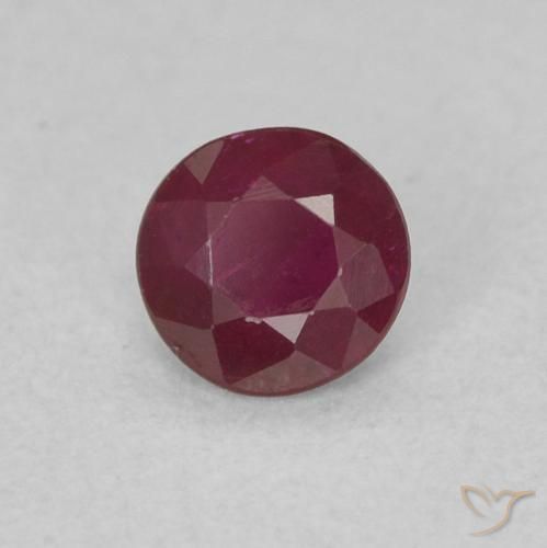 Rubi vermelho médio Natural 0.24ct, Redondo, SI