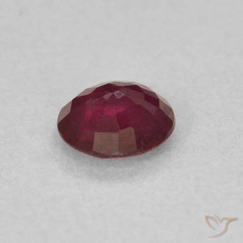Rubi vermelho médio Natural 0.24ct, Redondo, SI