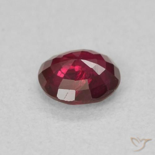 Rubi vermelho médio Natural 0.28ct, Redondo, SI