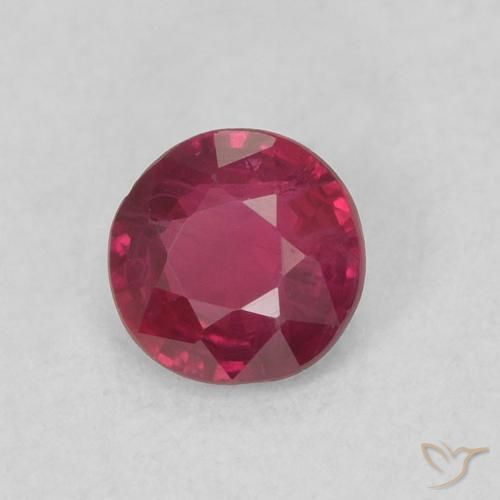 Rubi Sangue vermelho Natural 0.29ct, Redondo, SI