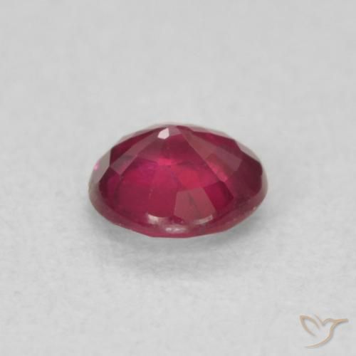 Rubi Sangue vermelho Natural 0.29ct, Redondo, SI
