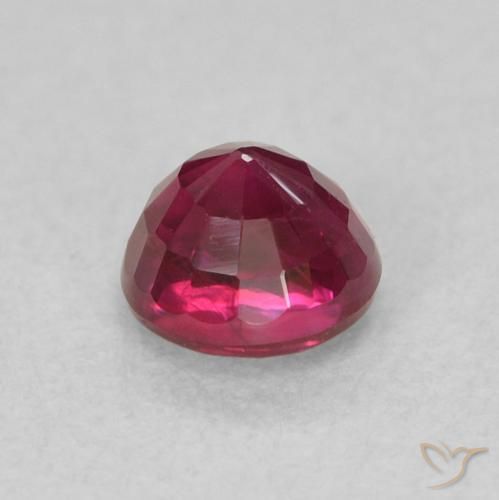 Rubi vermelho médio Natural 0.40ct, Redondo, SI