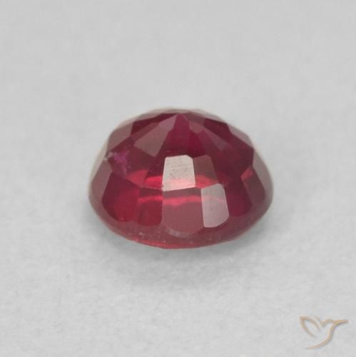 Rubi vermelho médio Natural 0.37ct, Redondo, SI