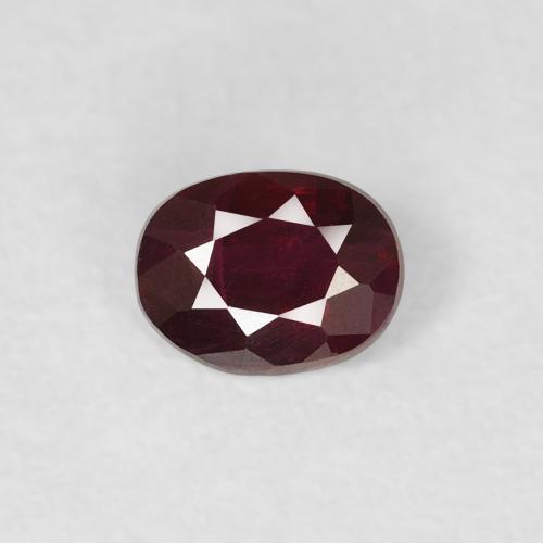 0.39ct Natural Vermelho escuro Rubi, oval, VS