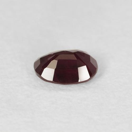 Rubi Vermelho escuro Natural 0.39ct, oval, VS