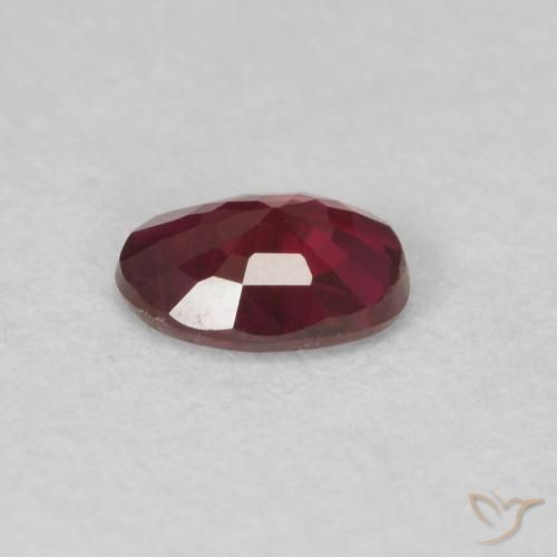 Rubi vermelho médio Natural 0.38ct, oval, VS