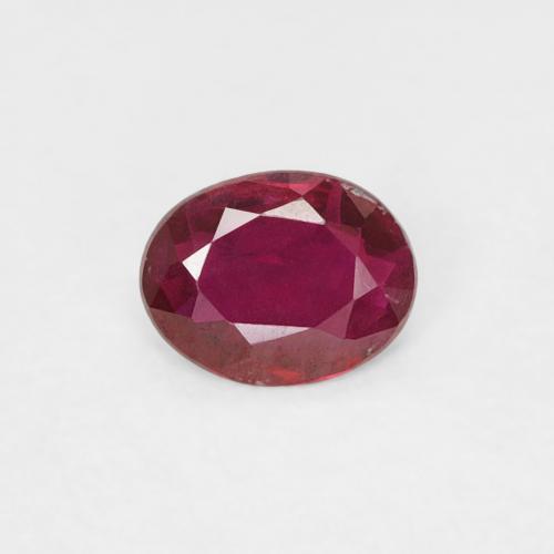 0.26ct Natural Vermelho escuro Rubi, oval, VVS-VS