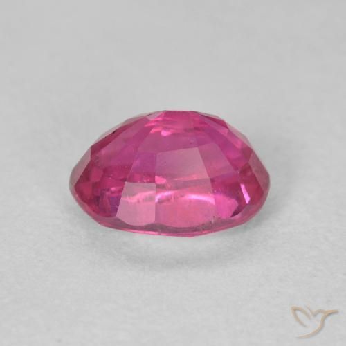 Rubi Vermelho rosado Natural 1.28ct, oval, VS