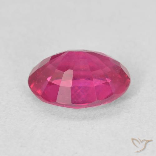 Rubi Vermelho rosado Natural 1.62ct, oval, VS