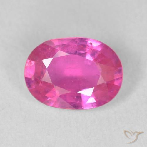 1.50ct Natural Rosa quente Rubi, oval, VS