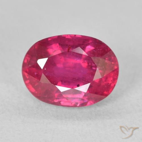 2.11ct Natural Luz vermelha Rubi, oval, VS