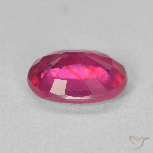 Rubi Luz vermelha Natural 1.49ct, oval, VS
