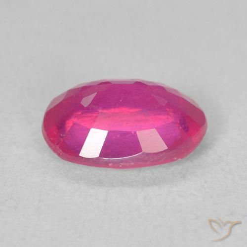 Rubi Medium Dark-Pink Natural 1.61ct, oval, VS