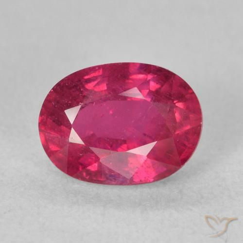 1.90ct Natural Luz vermelha Rubi, oval, VS