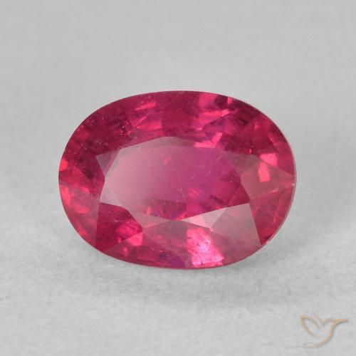 Rubi Luz vermelha Natural 1.90ct, oval, VS