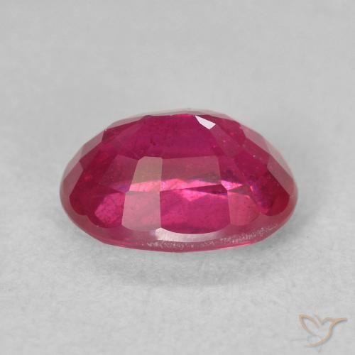 Rubi Luz vermelha Natural 1.90ct, oval, VS