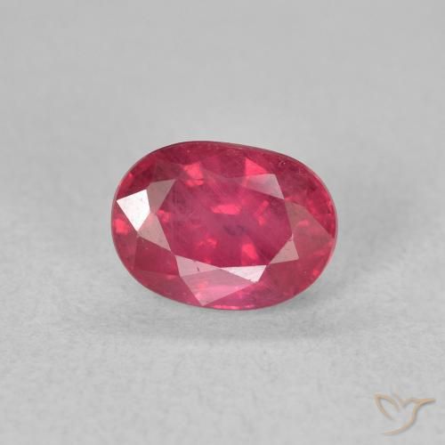 1.41ct Natural Vermelho rosado Rubi, oval, VS