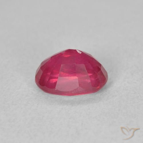 Rubi Vermelho rosado Natural 1.41ct, oval, VS