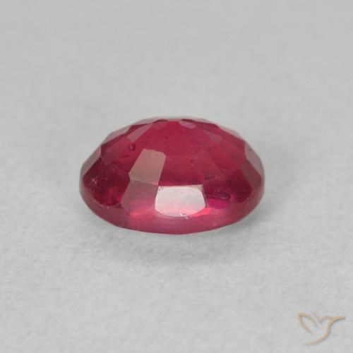 Rubi Rosa Avermelhado Profundo Natural 1.53ct, oval, VS