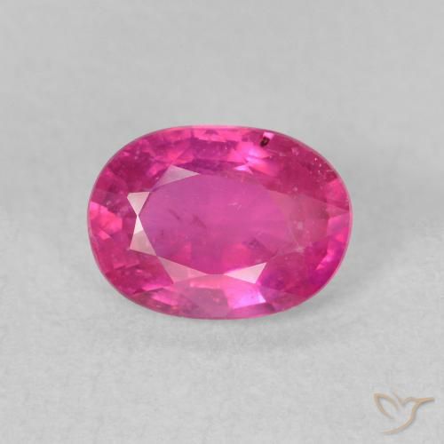 1.50ct Natural Rosa quente Rubi, oval, VS
