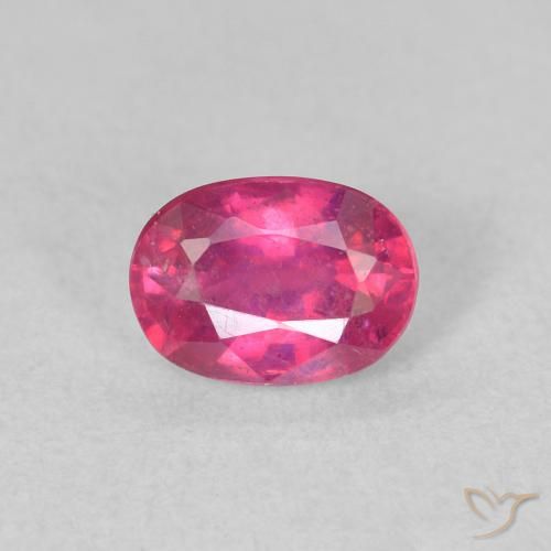 1.34ct Natural Medium Dark-Pink Rubi, oval, VS