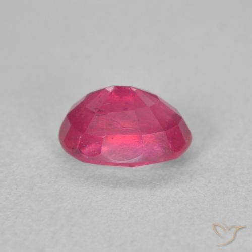 Rubi Luz vermelha Natural 1.39ct, oval, VS