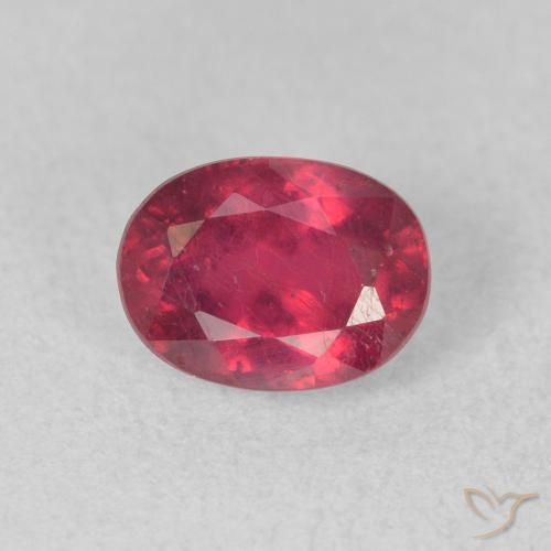 1.20ct Natural Rosa Avermelhado Profundo Rubi, oval, VS, Photo A