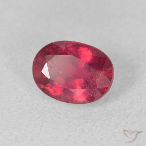 Rubi Rosa Avermelhado Profundo Natural 1.20ct, oval, VS