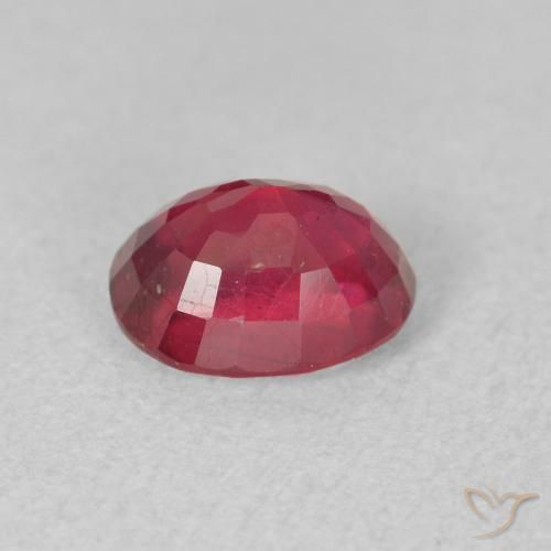 Rubi Rosa Avermelhado Profundo Natural 1.20ct, oval, VS
