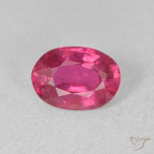 0.98ct Natural Luz vermelha Rubi, oval, VS