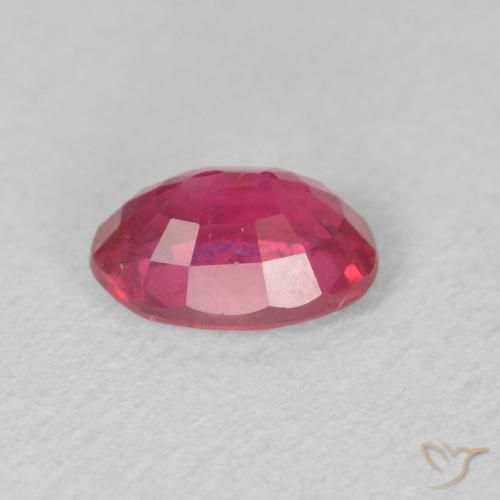 Rubi Luz vermelha Natural 0.98ct, oval, VS