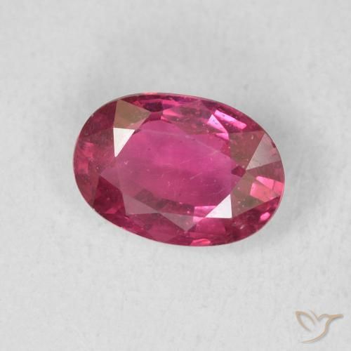 Rubi Luz vermelha Natural 1.02ct, oval, VS