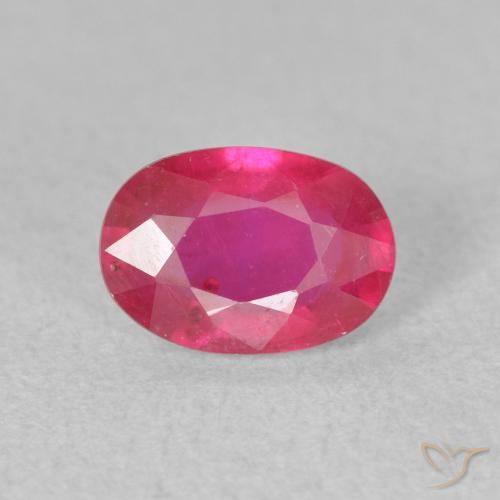 1.01ct Natural Luz vermelha Rubi, oval, VS
