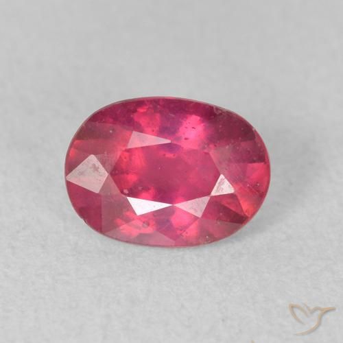 1.08ct Natural Vermelho rosado Rubi, oval, VS
